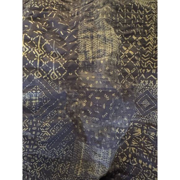 J. McLaughlin Lois Crinkle Shirt, Purple Patchwork, Women's Size Large - Picture 5 of 5